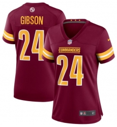 Women Washington Commanders 24 Antonio Gibson 2022 Burgundy Game Stitched Jersey Women Washington Commanders 24 Antonio Gibson 2022 Burgundy Game Stitched Jersey