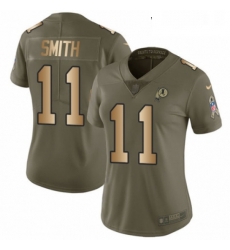 Womens Nike Washington Redskins 11 Alex Smith Limited OliveGold 2017 Salute to Service NFL Jersey Womens Nike Washington Redskins 11 Alex Smith Limited OliveGold 2017 Salute to Service NFL Jersey