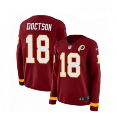 Womens Nike Washington Redskins 18 Josh Doctson Limited Burgundy Therma Long Sleeve NFL Jersey Womens Nike Washington Redskins 18 Josh Doctson Limited Burgundy Therma Long Sleeve NFL Jersey