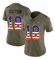 Womens Nike Washington Redskins 18 Josh Doctson Limited OliveUSA Flag 2017 Salute to Service NFL Jersey Womens Nike Washington Redskins 18 Josh Doctson Limited OliveUSA Flag 2017 Salute to Service NFL Jersey