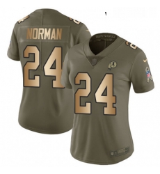 Womens Nike Washington Redskins 24 Josh Norman Limited OliveGold 2017 Salute to Service NFL Jersey Womens Nike Washington Redskins 24 Josh Norman Limited OliveGold 2017 Salute to Service NFL Jersey