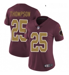 Womens Nike Washington Redskins 25 Chris Thompson Burgundy RedGold Number Alternate 80TH Anniversary Vapor Untouchable Limited Player NFL Jersey Womens Nike Washington Redskins 25 Chris Thompson Burgundy RedGold Number Alternate 80TH Anniversary Vapor Untouchable Limited Player NFL Jersey