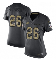 Womens Nike Washington Redskins 26 Adrian Peterson Limited Black 2016 Salute to Service NFL Jersey Womens Nike Washington Redskins 26 Adrian Peterson Limited Black 2016 Salute to Service NFL Jersey