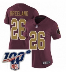Womens Nike Washington Redskins 26 Bashaud Breeland Burgundy RedGold Number Alternate 80TH Anniversary Vapor Untouchable Limited Stitched 100th anniversary Womens Nike Washington Redskins 26 Bashaud Breeland Burgundy RedGold Number Alternate 80TH Anniversary Vapor Untouchable Limited Stitched 100th anniversary