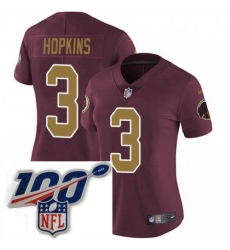 Womens Nike Washington Redskins 3 Dustin Hopkins Burgundy RedGold Number Alternate 80TH Anniversary Vapor Untouchable Limited Stitched 100th anniversary Ne Womens Nike Washington Redskins 3 Dustin Hopkins Burgundy RedGold Number Alternate 80TH Anniversary Vapor Untouchable Limited Stitched 100th anniversary Ne