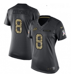 Womens Nike Washington Redskins 8 Kirk Cousins Limited Black 2016 Salute to Service NFL Jersey Womens Nike Washington Redskins 8 Kirk Cousins Limited Black 2016 Salute to Service NFL Jersey