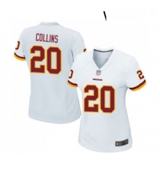 Womens Washington Redskins 20 Landon Collins Game White Football Jersey Womens Washington Redskins 20 Landon Collins Game White Football Jersey