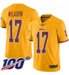 Redskins #17 Terry McLaurin Gold Youth Stitched Football Limited Rush 100th Season Jersey Redskins #17 Terry McLaurin Gold Youth Stitched Football Limited Rush 100th Season Jersey