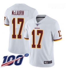 Redskins #17 Terry McLaurin White Youth Stitched Football 100th Season Vapor Limited Jersey Redskins #17 Terry McLaurin White Youth Stitched Football 100th Season Vapor Limited Jersey