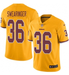 Youth Nike Redskins #36 D J Swearinger Gold Stitched NFL Limited Rush Jersey Youth Nike Redskins #36 D J Swearinger Gold Stitched NFL Limited Rush Jersey