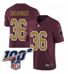 Youth Nike Washington Redskins 36 DJ Swearinger Burgundy RedGold Number Alternate 80TH Anniversary Vapor Untouchable Limited Stitched 100th anniversary Nec Youth Nike Washington Redskins 36 DJ Swearinger Burgundy RedGold Number Alternate 80TH Anniversary Vapor Untouchable Limited Stitched 100th anniversary Nec