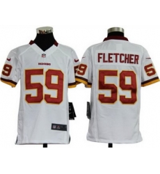 Youth Nike Washington Redskins 59# London Fletcher White Jerseys Youth Nike Washington Redskins 59# London Fletcher White Jerseys