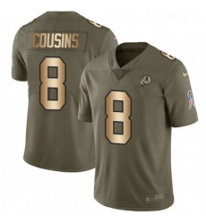 Youth Nike Washington Redskins 8 Kirk Cousins Limited OliveGold 2017 Salute to Service NFL Jersey Youth Nike Washington Redskins 8 Kirk Cousins Limited OliveGold 2017 Salute to Service NFL Jersey