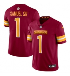 Youth Washington Commanders 1 Deebo Samuel Sr Burgundy 2025 Vapor Limited Stitched Football Jersey