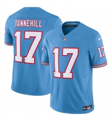 Men Tennessee Titans 17 Ryan Tannehill Light Blue 2023 F U S E Vapor Limited Throwback Stitched Football Jersey Men Tennessee Titans 17 Ryan Tannehill Light Blue 2023 F U S E Vapor Limited Throwback Stitched Football Jersey