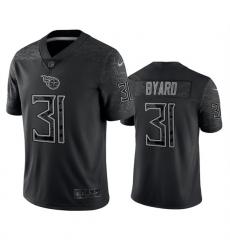 Men Tennessee Titans 31 Kevin Byard Black Reflective Limited Stitched Football Jersey Men Tennessee Titans 31 Kevin Byard Black Reflective Limited Stitched Football Jersey
