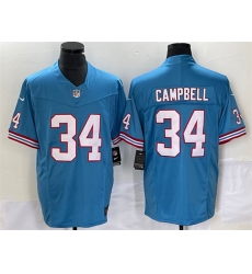 Men Tennessee Titans 34 Earl Campbell Light Blue 2023 F U S E Vapor Limited Throwback Stitched Football Jersey Men Tennessee Titans 34 Earl Campbell Light Blue 2023 F U S E Vapor Limited Throwback Stitched Football Jersey