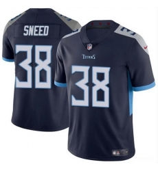 Men Tennessee Titans 38 L Jarius Sneed Navy Vapor Limited Stitched Football Jersey Men Tennessee Titans 38 L Jarius Sneed Navy Vapor Limited Stitched Football Jersey