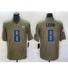Men Tennessee Titans 8 Will Levis Olive 2017 Salute To Service Limited Stitched Jersey Men Tennessee Titans 8 Will Levis Olive 2017 Salute To Service Limited Stitched Jersey