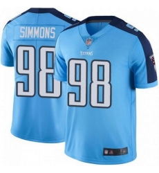 Men Tennessee Titans 98 Jeffery Simmons Light Blue Stitched Jersey Men Tennessee Titans 98 Jeffery Simmons Light Blue Stitched Jersey