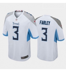 Men Tennessee Titans Caleb Farley White Blue 2021 Draft Jersey Men Tennessee Titans Caleb Farley White Blue 2021 Draft Jersey