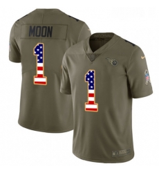 Mens Nike Tennessee Titans 1 Warren Moon Limited OliveUSA Flag 2017 Salute to Service NFL Jersey Mens Nike Tennessee Titans 1 Warren Moon Limited OliveUSA Flag 2017 Salute to Service NFL Jersey