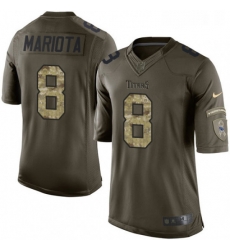 Mens Nike Tennessee Titans 8 Marcus Mariota Limited Green Salute to Service NFL Jersey Mens Nike Tennessee Titans 8 Marcus Mariota Limited Green Salute to Service NFL Jersey