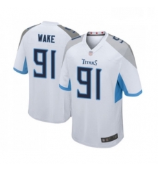 Mens Tennessee Titans 91 Cameron Wake Game White Football Jersey Mens Tennessee Titans 91 Cameron Wake Game White Football Jersey