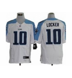 Nike Tennessee Titans 10 Jake Locker White Elite NFL Jersey Nike Tennessee Titans 10 Jake Locker White Elite NFL Jersey