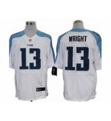 Nike Tennessee Titans 13 Kendall Wright White Elite NFL Jersey Nike Tennessee Titans 13 Kendall Wright White Elite NFL Jersey