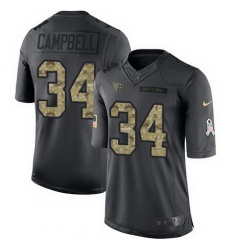 Nike Titans #34 Earl Campbell Black Mens Stitched NFL Limited 2016 Salute To Service Jersey Nike Titans #34 Earl Campbell Black Mens Stitched NFL Limited 2016 Salute To Service Jersey