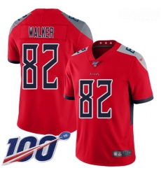 Nike Titans 82 Delanie Walker Red Men Stitched Football Limited Inverted Legend 100th Season Jersey Nike Titans 82 Delanie Walker Red Men Stitched Football Limited Inverted Legend 100th Season Jersey