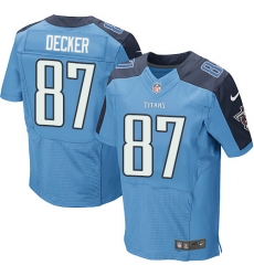 Nike Titans #87 Eric Decker Light Blue Team Color Mens Stitched NFL Elite Jersey Nike Titans #87 Eric Decker Light Blue Team Color Mens Stitched NFL Elite Jersey
