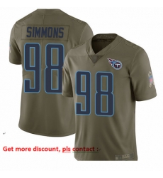 Titans 98 Jeffery Simmons Olive Men Stitched Football Limited 2017 Salute To Service Jersey Titans 98 Jeffery Simmons Olive Men Stitched Football Limited 2017 Salute To Service Jersey