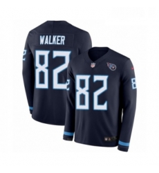 Youth Nike Tennessee Titans 82 Delanie Walker Limited Navy Blue Therma Long Sleeve NFL Jersey Youth Nike Tennessee Titans 82 Delanie Walker Limited Navy Blue Therma Long Sleeve NFL Jersey
