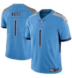 Youth Tennessee Titans 1 Cameron Ward Blue 2025 Draft Vapor Untouchable Stitched Football Jersey