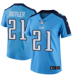 Nike Titans #21 Malcolm Butler Light Blue Womens Stitched NFL Limited Rush Jersey Nike Titans #21 Malcolm Butler Light Blue Womens Stitched NFL Limited Rush Jersey