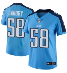 Nike Titans #58 Harold Landry Light Blue Womens Stitched NFL Limited Rush Jersey Nike Titans #58 Harold Landry Light Blue Womens Stitched NFL Limited Rush Jersey
