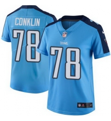 Nike Titans #78 Jack Conklin Light Blue Womens Stitched NFL Limited Rush Jersey Nike Titans #78 Jack Conklin Light Blue Womens Stitched NFL Limited Rush Jersey