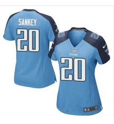 Women NEW Titans #20 Bishop Sankey Light Blue Team Color Stitched NFL Elite Jersey Women NEW Titans #20 Bishop Sankey Light Blue Team Color Stitched NFL Elite Jersey