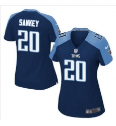 Women NEW Titans #20 Bishop Sankey Navy Blue Alternate Stitched NFL Elite Jersey Women NEW Titans #20 Bishop Sankey Navy Blue Alternate Stitched NFL Elite Jersey