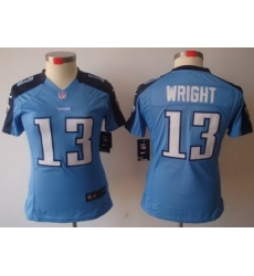 Women Nike Tennessee Titans 13# Kendall Wright Light Blue Game LIMITED NFL Jerseys Women Nike Tennessee Titans 13# Kendall Wright Light Blue Game LIMITED NFL Jerseys