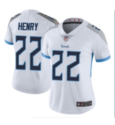 Women Nike Titans 22 Derrick Henry White Women New Vapor Untouchable Player Limited Jersey Women Nike Titans 22 Derrick Henry White Women New Vapor Untouchable Player Limited Jersey