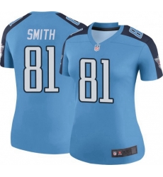 Women Tennessee Titans 81 Jonnu Smith Light Blue Rush Limited Jersey Women Tennessee Titans 81 Jonnu Smith Light Blue Rush Limited Jersey
