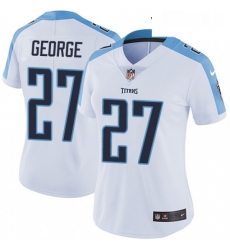 Womens Nike Tennessee Titans 27 Eddie George Elite White NFL Jersey Womens Nike Tennessee Titans 27 Eddie George Elite White NFL Jersey