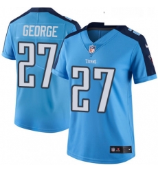 Womens Nike Tennessee Titans 27 Eddie George Limited Light Blue Rush Vapor Untouchable NFL Jersey Womens Nike Tennessee Titans 27 Eddie George Limited Light Blue Rush Vapor Untouchable NFL Jersey