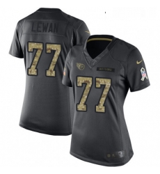 Womens Nike Tennessee Titans 77 Taylor Lewan Limited Black 2016 Salute to Service NFL Jersey Womens Nike Tennessee Titans 77 Taylor Lewan Limited Black 2016 Salute to Service NFL Jersey