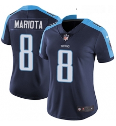 Womens Nike Tennessee Titans 8 Marcus Mariota Navy Blue Alternate Vapor Untouchable Limited Player NFL Jersey Womens Nike Tennessee Titans 8 Marcus Mariota Navy Blue Alternate Vapor Untouchable Limited Player NFL Jersey