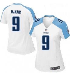 Womens Nike Tennessee Titans 9 Steve McNair Game White NFL Jersey Womens Nike Tennessee Titans 9 Steve McNair Game White NFL Jersey
