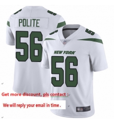 Jets 56 Jachai Polite White Men Stitched Football Vapor Untouchable Limited Jersey Jets 56 Jachai Polite White Men Stitched Football Vapor Untouchable Limited Jersey